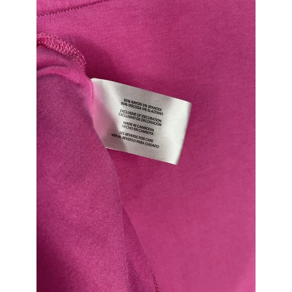 GAP Ladies XL Classic Fit Lightweight Short Sleeve Soft Deep V-Neck Slub Tee - Picture 5 of 6